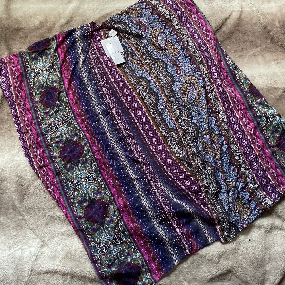 Colorful Paisley and Jessica McClintock Patterned Kimono
